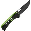 QS156C2 QSP Unicorn Button Lock Pocket Knife Neon G10 