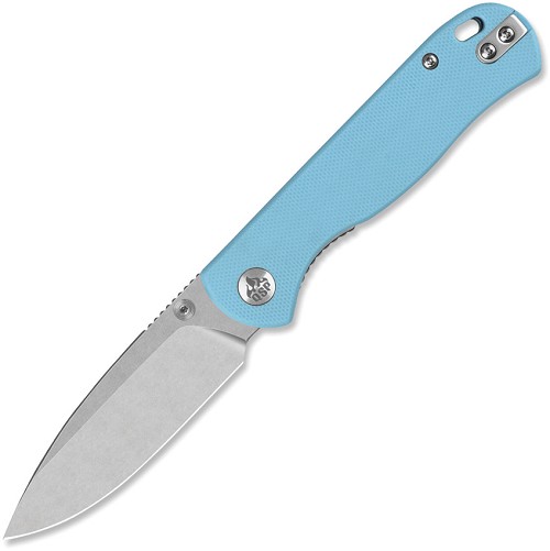 QSP Ferret Linerlock Pocket Knife Stonewash Sky - QS170B1 