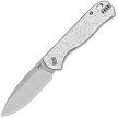 QSP Ferret Linerlock Pocket Knife Stonewash Aluminum Foil - QS170D1 