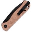 QSP Ferret Linerlock Pocket Knife Black Copper Foil - QS170E2 