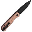 QSP Ferret Linerlock Pocket Knife Black Copper Foil - QS170E2 