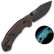 QSP Elk Glyde Lock Pocket Knife Glow Brown - QS173A2 