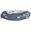 QSP Elk Glyde Lock Pocket Knife Blue Micarta - QS173B1 