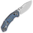 QSP Elk Glyde Lock Pocket Knife Blue Micarta - QS173B1 