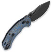 QSP Elk Glyde Lock Pocket Knife Blue Micarta - QS173B2 