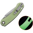 QSP Coyote Button Linerlock Pocket Knife Glow in the Dark - QS174B1 
