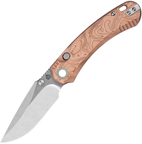 QSP Coyote Button Linerlock Pocket Knife Copper - QS174C1 