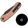 QSP Coyote Button Linerlock Pocket Knife Copper - QS174C2 