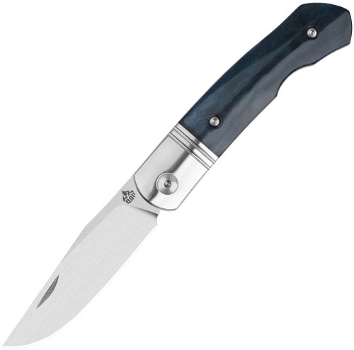 QSP Heron Slip Joint Pocket Knife Blue Bone - QS175C 