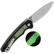 QSP Peregrine Linerlock Pocket Knife Black Glow - QS177A1 