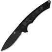 QSP Peregrine Linerlock Pocket Knife Blue Carbon Fiber - QS177C2 