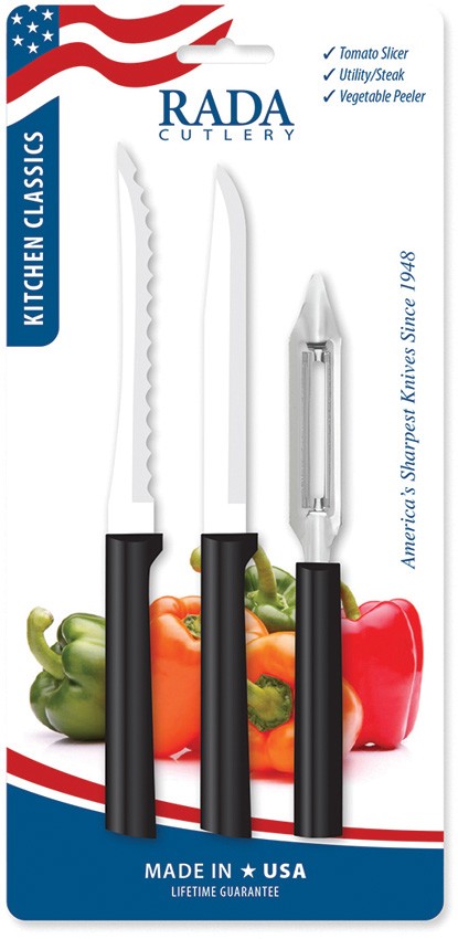 Rada Kitchen Classics Pro Knife Set Black - RDCDG259 