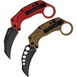 Reate EXO-K Button Lock Pocket Knife Red Black PV - REA120 