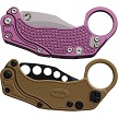 REA123 Reate EXO-K Button Lock Pocket Knife Purple Stonewash 