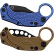 REA124 Reate EXO-K Button Lock Pocket Knife Blue Black 