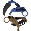 REA124 Reate EXO-K Button Lock Pocket Knife Blue Black 