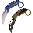 Reate Knives EXO-K Button Lock Pocket Knife Blue SW - REA125 