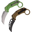 Reate EXO-K Button Lock Pocket Knife Oxidized Green - REA127 
