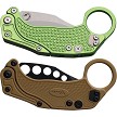 REA127 Reate EXO-K Button Lock Pocket Knife Oxidized Green 