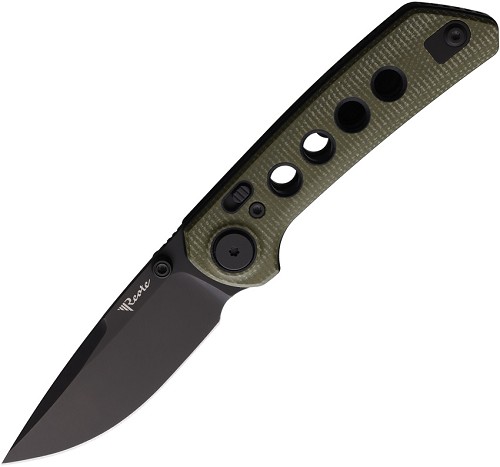 Reate PL-XT Pivot Lock Pocket Knife Green PVD - REA131 
