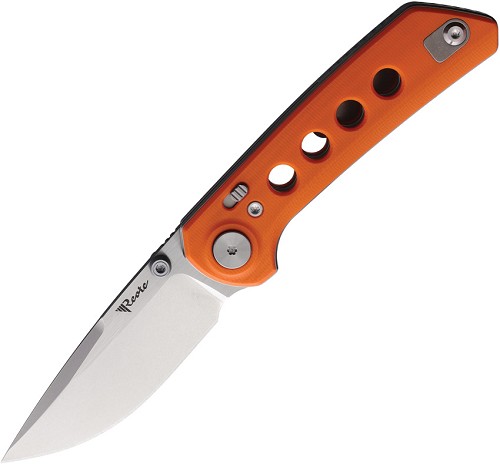 Reate PL-XT Pivot Lock Pocket Knife Orange SW - REA132 