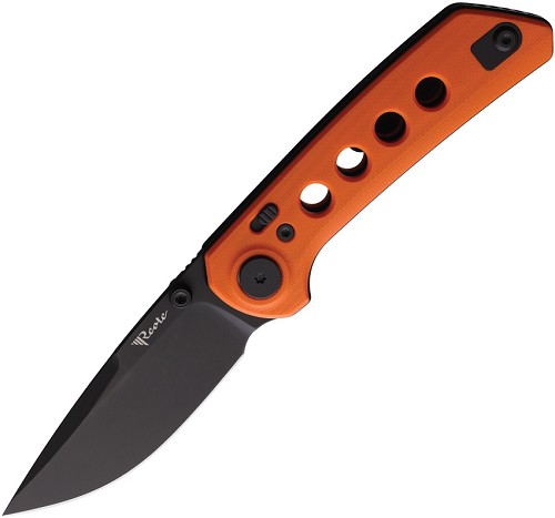 Reate PL-XT Pivot Lock Pocket Knife Orange PVD - REA133 
