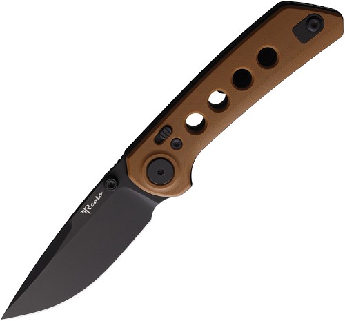 Reate PL-XT Pivot Lock Pocket Knife Tan PVD - REA137 