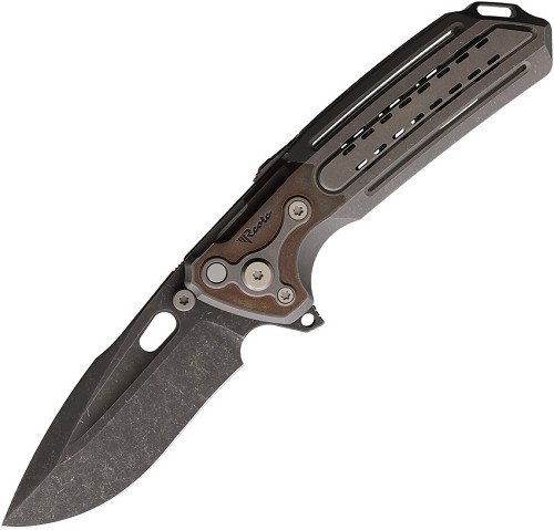 Reate Terminator 6000 Framelock Pocket Knife Titanium Copper - REA222 