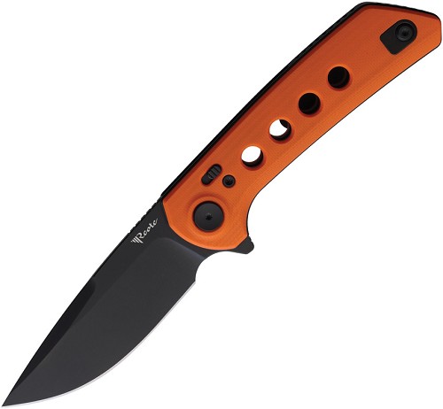 Reate Lockblade Pocket Knife Orange G10 Nitro V - REAPLXF6 