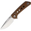 Reate Lockblade Pocket Knife Tan G10 Nitro V - REAPLXF9 