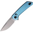 Reate Lockblade Pocket Knife Blue Aluminum Nitro V - REAPLXFA8 