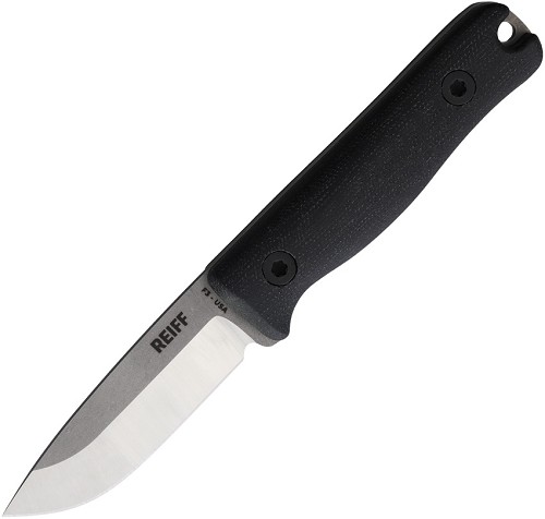 Reiff F3 EDC Fixed Blade Knife - REKF311EBCMBLKA 