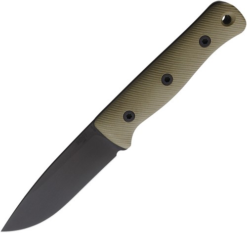 Reiff F4 Bushcraft Fixed Blade Knife Gen 2 DLC OD Green G10 - REKF401BODGBLKA 