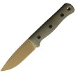 Reiff F4 Bushcraft Fixed Blade Knife Gen 2 FDE OD Green G10 - REKF401DODGBLKA 