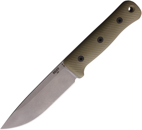 Reiff F5 Gen 2 Fixed Blade Knife Magnacut OD Green G10 - REKF5119ODGBLKA 