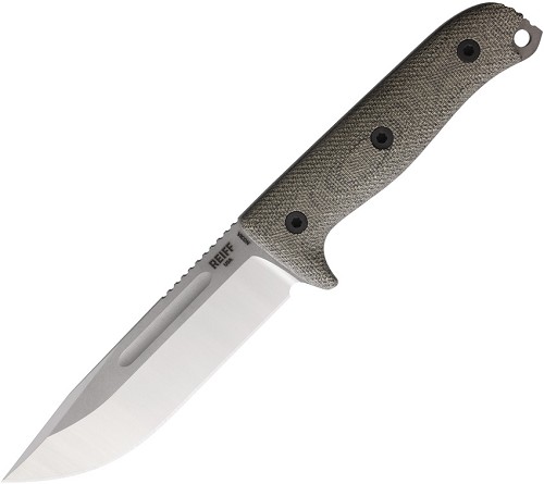 Reiff Vicon 2T Fixed Blade Knife Green Canvas Micarta - REKVN11EGCMBLKA 