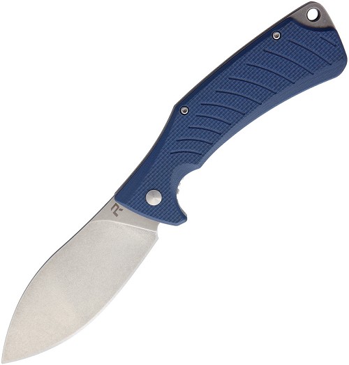Revo Ness Linerlock Pocket Knife Blue - REV008GRY 