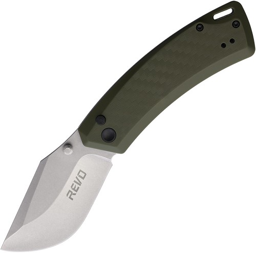 Revo Canyon Button Lock Pocket Knife OD Green - REVCNYNGRN 
