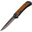 Revo Duo Linerlock Pocket Knife Drop Point Brown - REVDUODBRN 