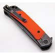 REVDUODORG Revo Duo Linerlock Pocket Knife Drop Point Orange 