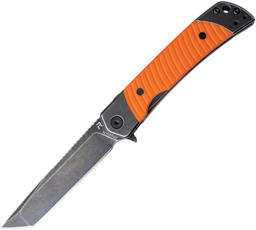Revo Duo Linerlock Pocket Knife Tanto Orange - REVDUOTORG 