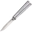 Revo Nexus Balisong Butterfly Pocket Knife Silver - REVNXSBBSL 