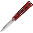 Revo Nexus Balisong Butterfly Pocket Knife Red - REVNXSSARD 