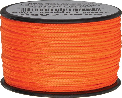 Parachute Cord Nano Cord Neon Orange - RG1145 
