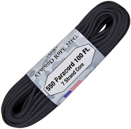 Atwood Parachute Cord Black - RG1215H 
