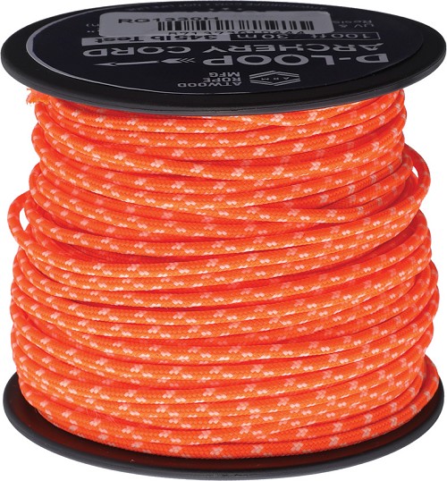 Atwood Rope MFG D-Loop Cord Neon Orange Glow - RG1330H 