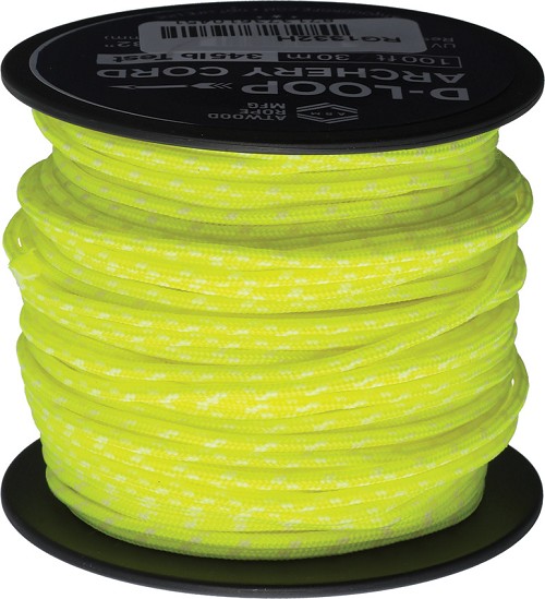 Atwood Rope MFG D-Loop Cord Neon Yellow Glow - RG1332H 