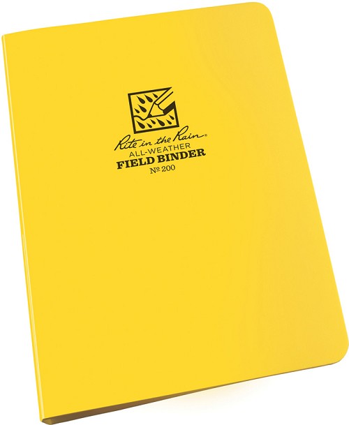 Rite in the Rain Ring Binder Yellow 1/2in - RITR200 