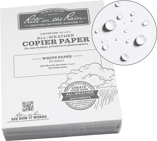 Rite in the Rain Copier Paper White 500 Sheets - RITR208511 