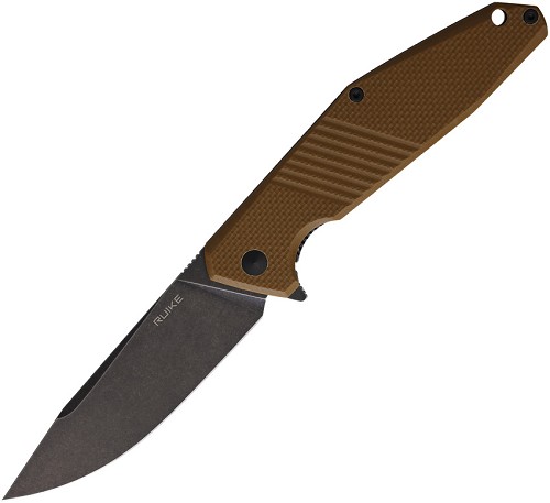 RUIKE D191 Framelock Pocket Knife Brown - RKED191W 